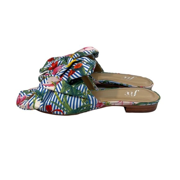 The Fix Women's Blue And Green Floral Naomi Sandals Sz 6.5M - NWB - Picture 4 of 11